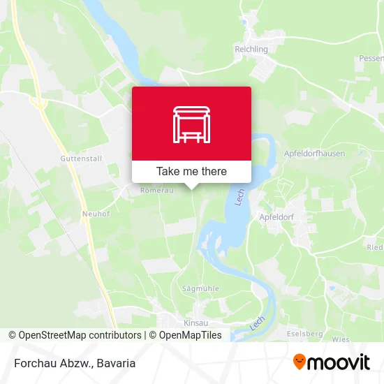 Карта Forchau Abzw.