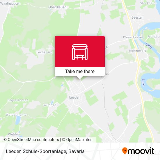 Leeder, Schule/Sportanlage map