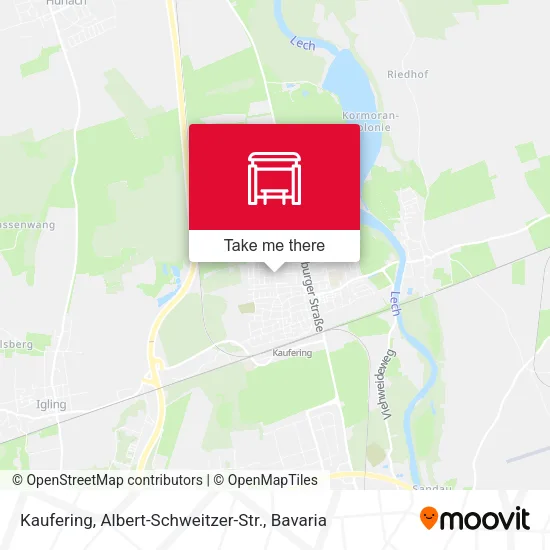 Карта Kaufering, Albert-Schweitzer-Str.