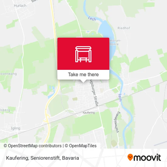 Карта Kaufering, Seniorenstift