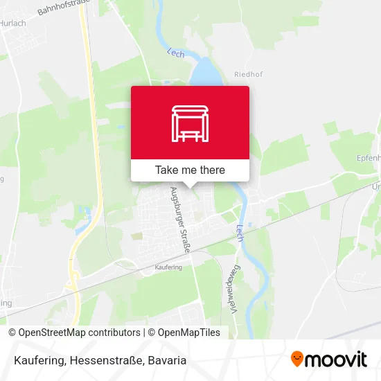 Карта Kaufering, Hessenstraße