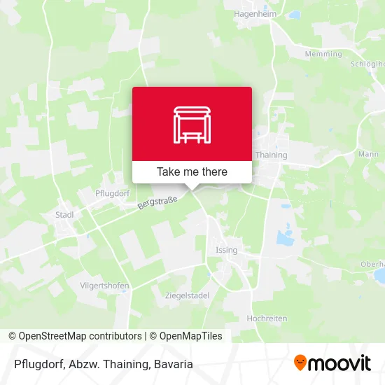 Карта Pflugdorf, Abzw. Thaining