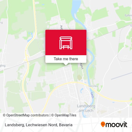 Landsberg, Lechwiesen Nord map