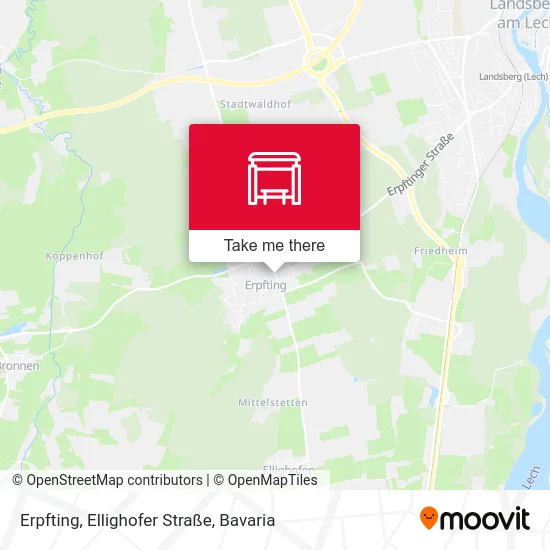 Карта Erpfting, Ellighofer Straße