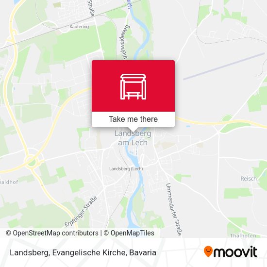 Landsberg, Evangelische Kirche map