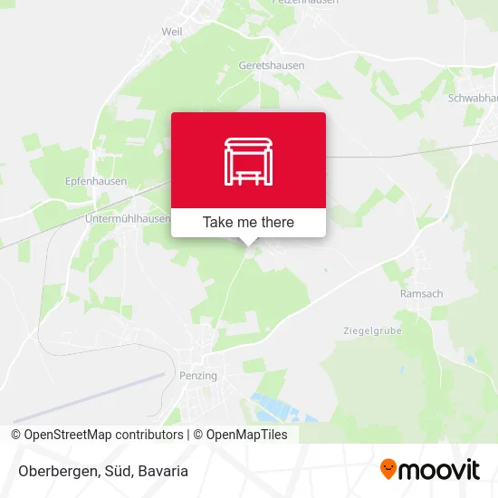 Карта Oberbergen, Süd