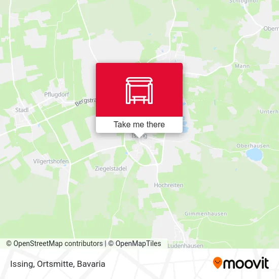 Карта Issing, Ortsmitte