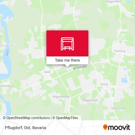 Карта Pflugdorf, Ost