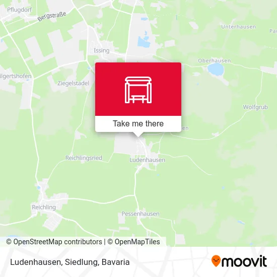 Карта Ludenhausen, Siedlung