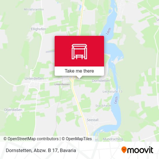 Dornstetten, Abzw. B 17 map