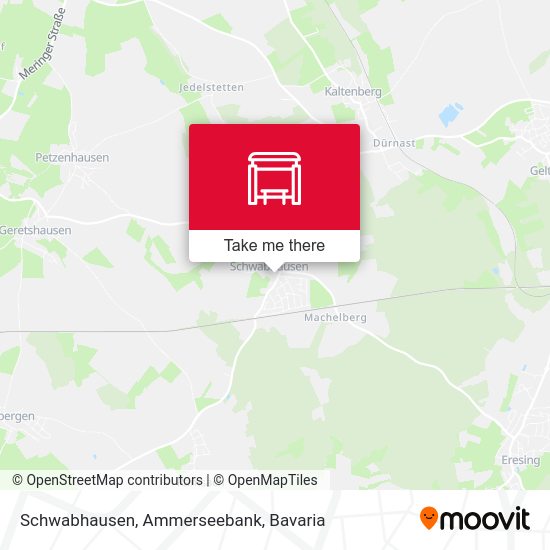 Schwabhausen, Ammerseebank map
