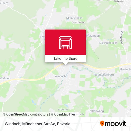 Windach, Münchener Straße map