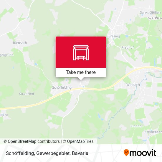 Schöffelding, Gewerbegebiet map