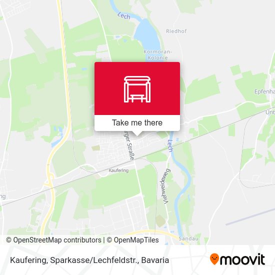 Kaufering, Sparkasse / Lechfeldstr. map