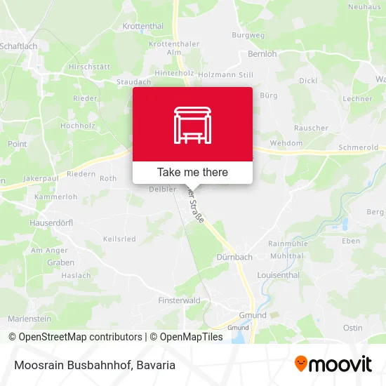 Карта Moosrain Busbahnhof