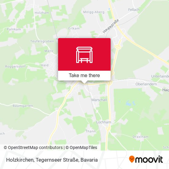 Holzkirchen, Tegernseer Straße map