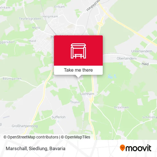 Карта Marschall, Siedlung