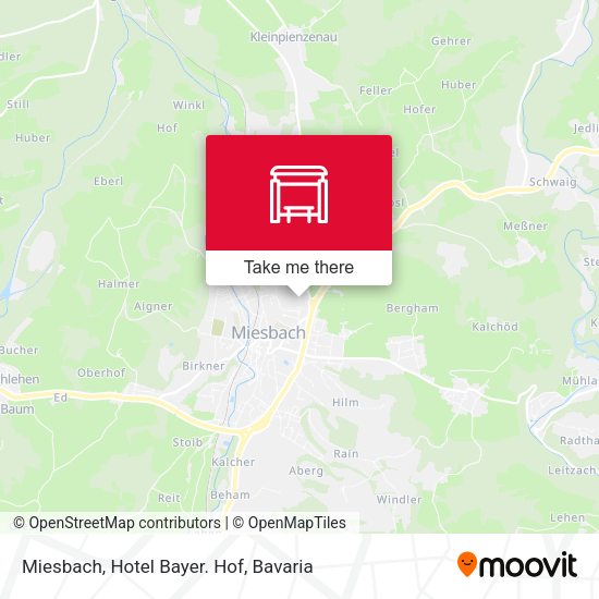 Miesbach, Hotel Bayer. Hof map