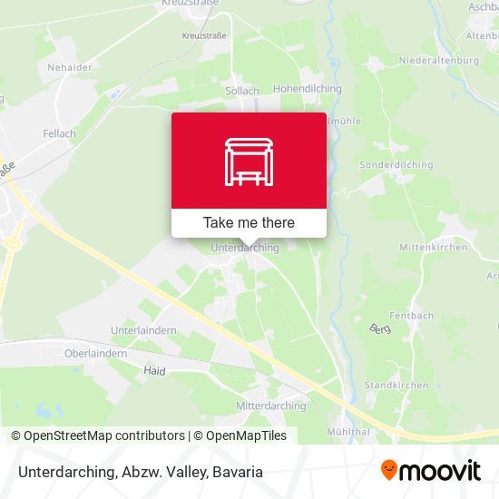 Unterdarching, Abzw. Valley map