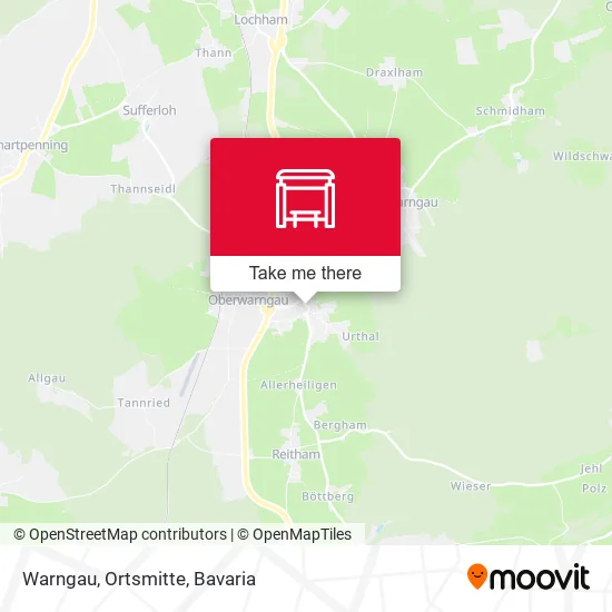 Карта Warngau, Ortsmitte