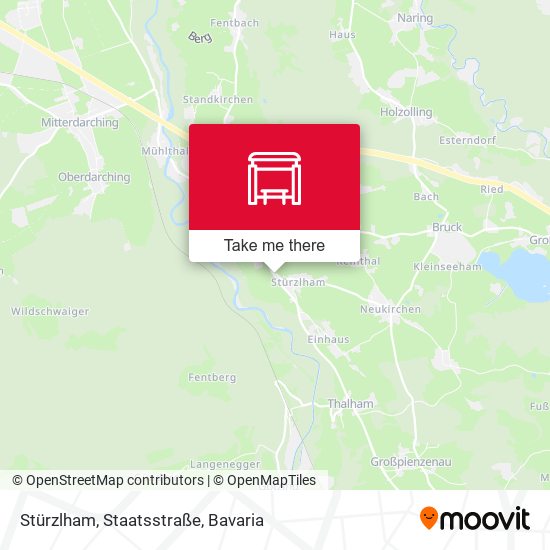 Stürzlham, Staatsstraße map