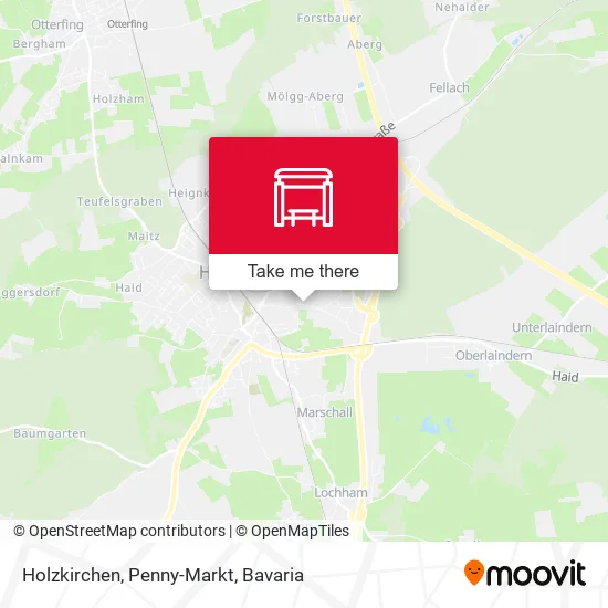 Карта Holzkirchen, Penny-Markt