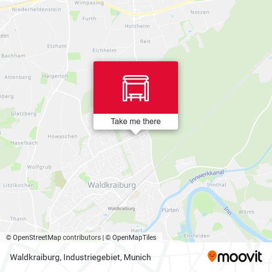 Waldkraiburg, Industriegebiet map