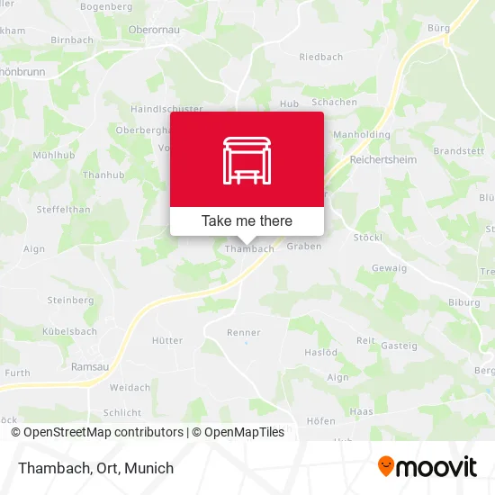 Карта Thambach, Ort