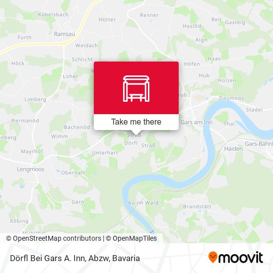 Dörfl Bei Gars A. Inn, Abzw map