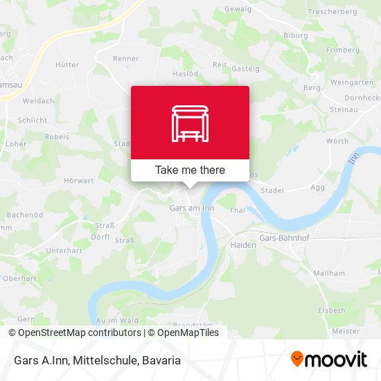 Gars A.Inn, Mittelschule map