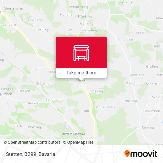 Карта Stetten, B299