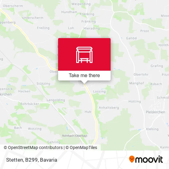 Карта Stetten, B299