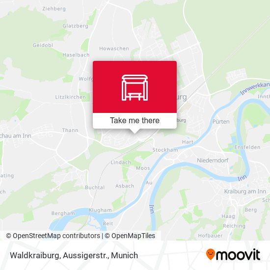 Карта Waldkraiburg, Aussigerstr.