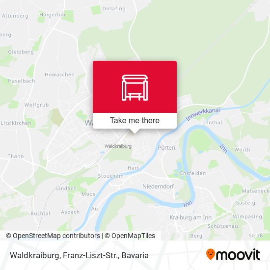 Waldkraiburg, Franz-Liszt-Str. map