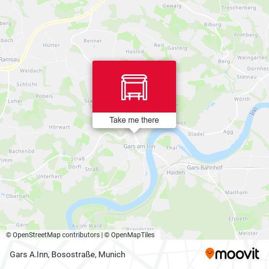 Gars A.Inn, Bosostraße map