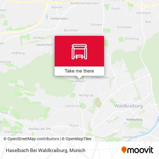 Haselbach Bei Waldkraiburg map