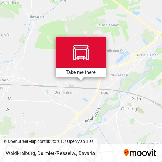 Waldkraiburg, Daimler/Resselw. map