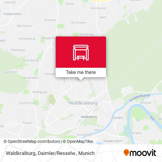 Waldkraiburg, Daimler/Resselw. map