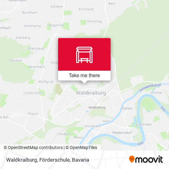 Карта Waldkraiburg, Förderschule