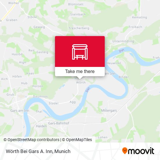 Wörth Bei Gars A. Inn map