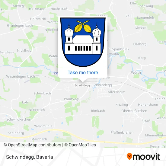 Schwindegg map