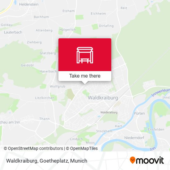 Waldkraiburg, Goetheplatz map