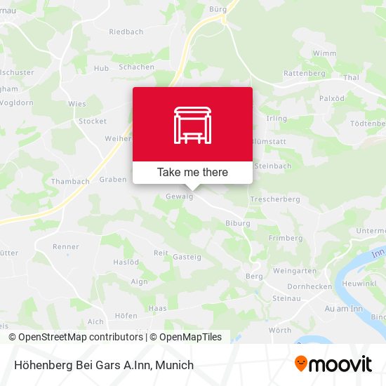 Höhenberg Bei Gars A.Inn map