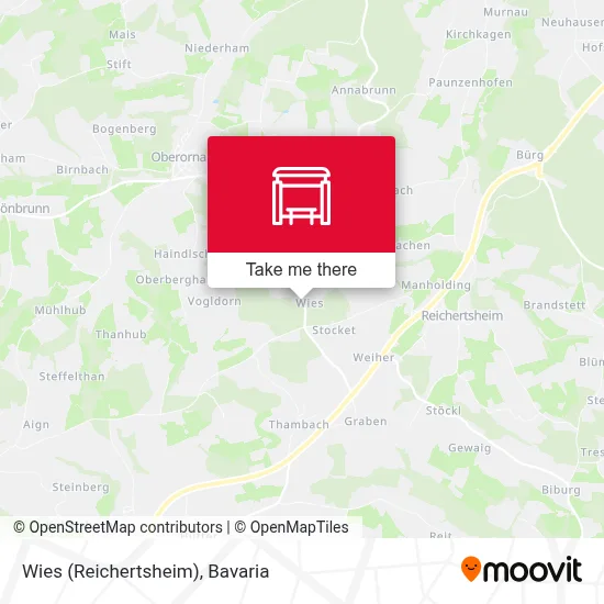 Wies (Reichertsheim) map