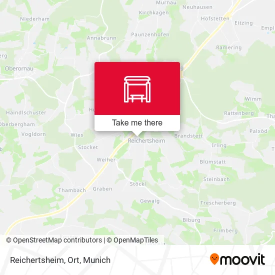 Карта Reichertsheim, Ort