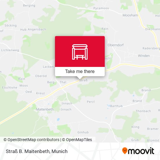 Straß B. Maitenbeth map