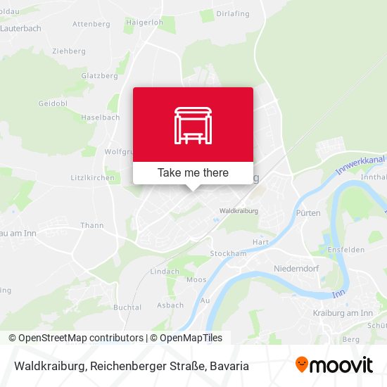 Waldkraiburg, Reichenberger Straße map