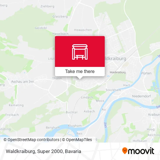 Карта Waldkraiburg, Super 2000