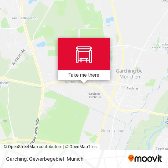 Карта Garching, Gewerbegebiet