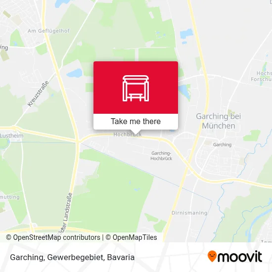 Garching, Gewerbegebiet map